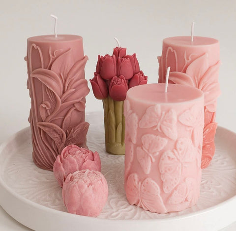 Floral Soy Candles