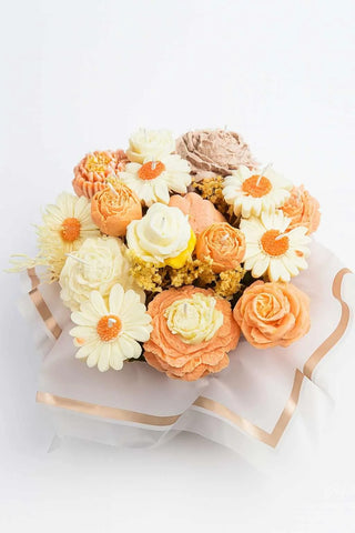 Soy wax flowers candles bouquet