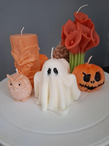 Handmade Halloween & Autumn Candles – Set of 7